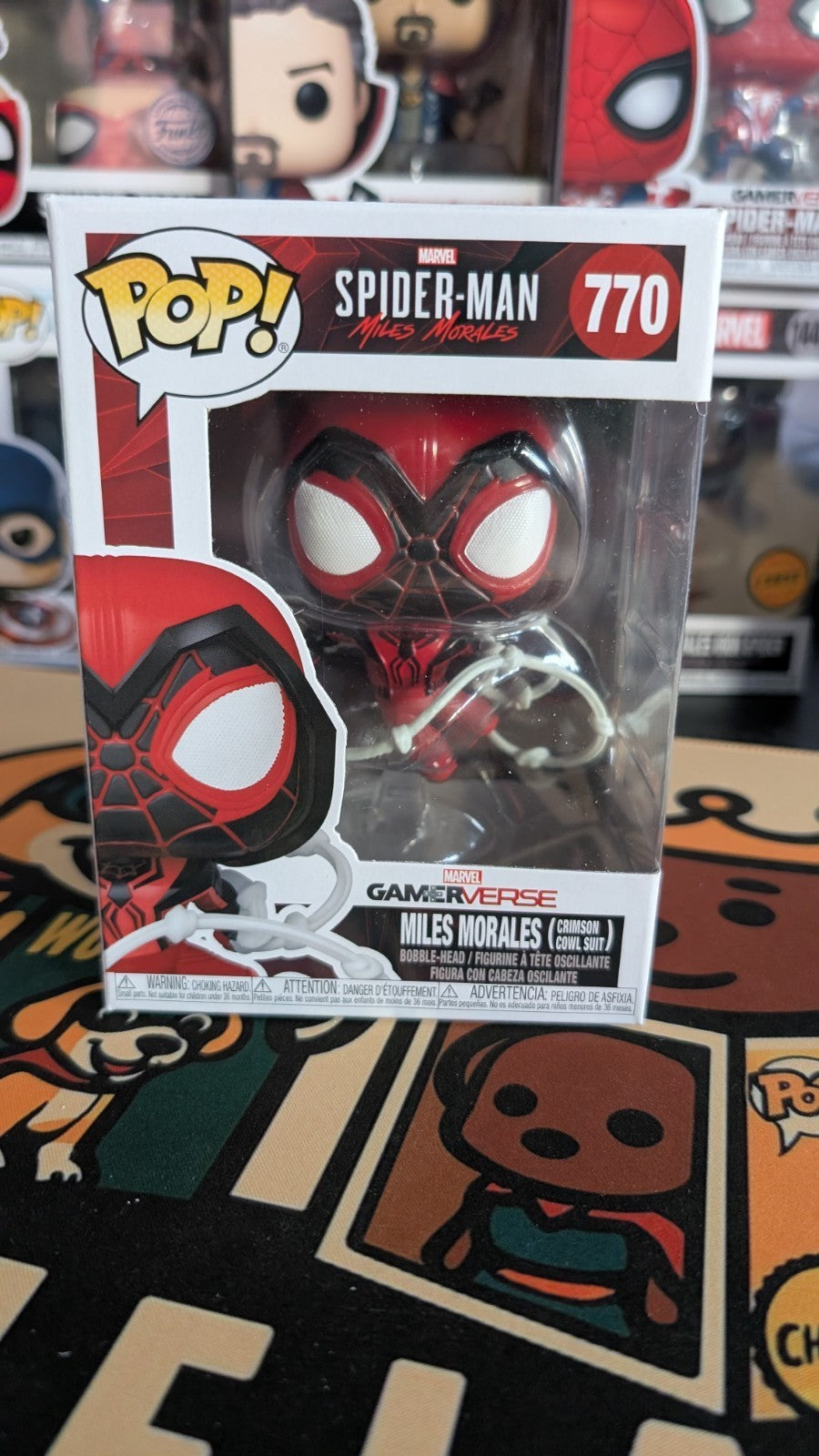 Spider-Man Gamerverse Miles Morales (Crimson Cowl Suit) Funko Pop! #770