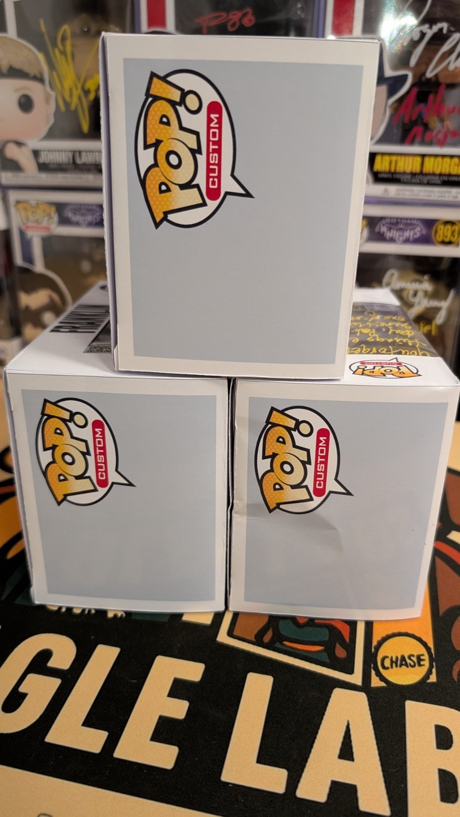 3 x Custom Funko Pop GTA 5 V Trevor Michael and Franklin Signed with SWAU COA