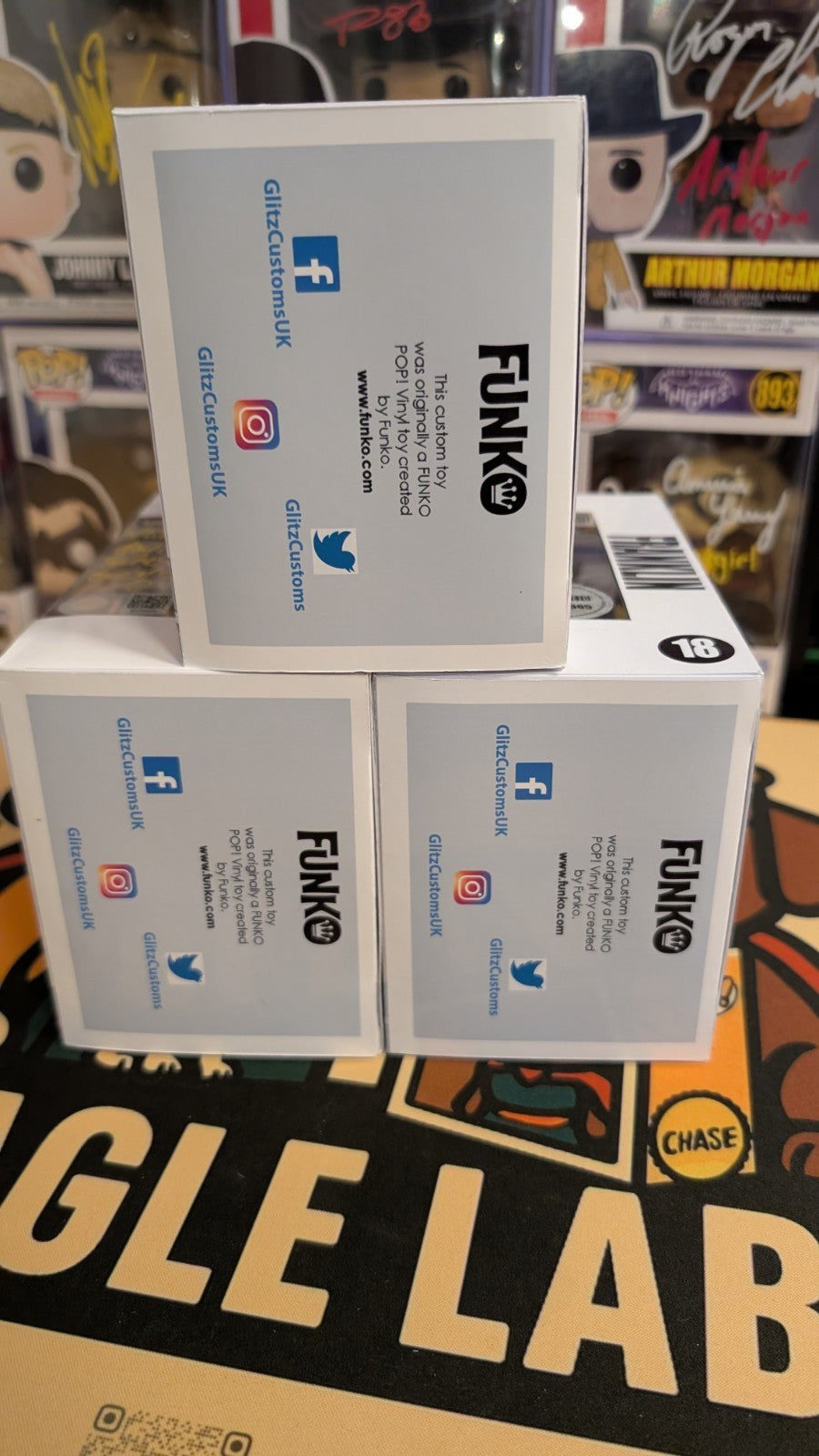 3 x Custom Funko Pop GTA 5 V Trevor Michael and Franklin Signed with SWAU COA