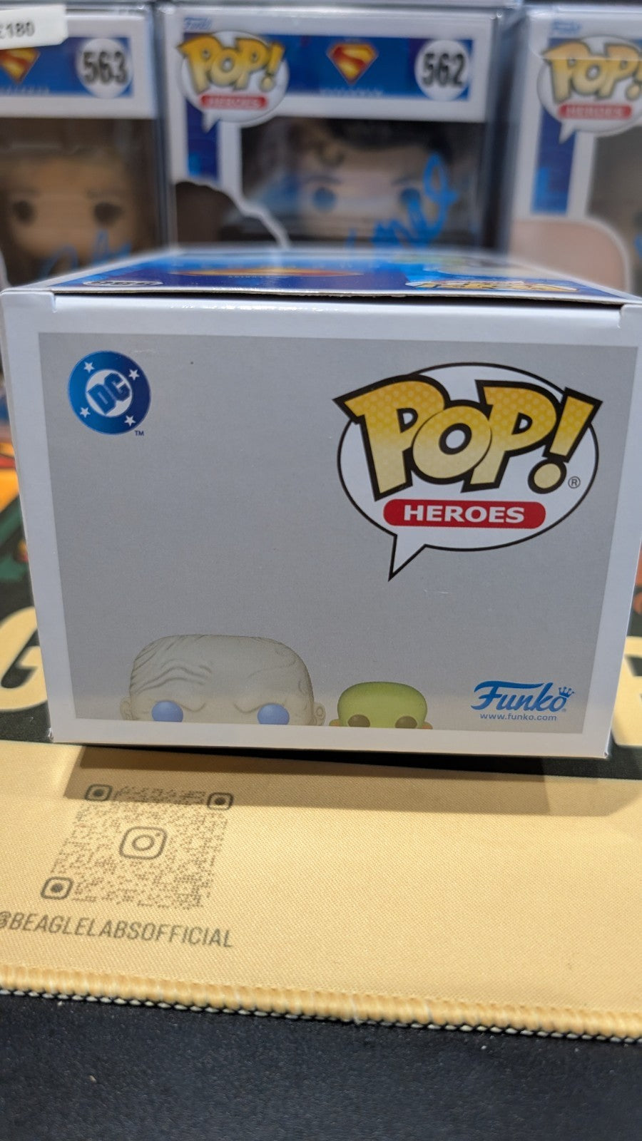 METAMORPHO & BABY JOEY Superman Funko 586 Signed by Anthony Carrigan Beckett COA