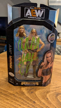 AEW Unmatched Series 3 Anna Jay Signed Wrestling Figure With JSA COA (Card only)