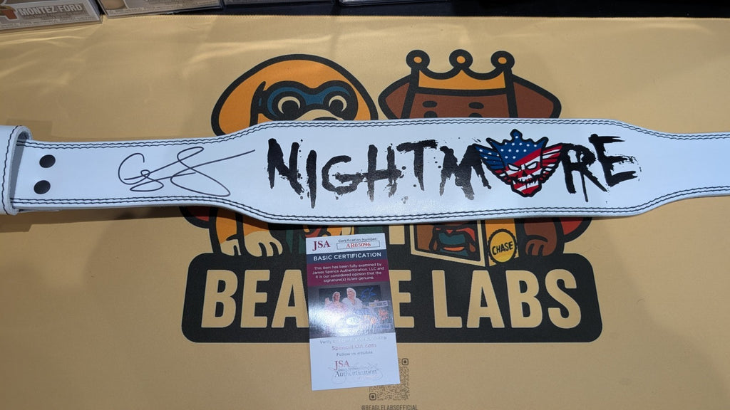 Cody Rhodes Signed Weightlifting Belt WWE With JSA COA - American Nightmare