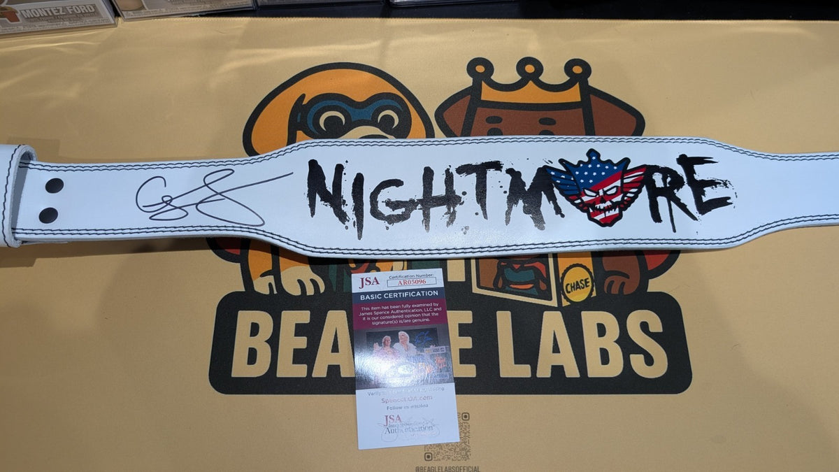 Cody Rhodes Signed Weightlifting Belt WWE With JSA COA - American Nightmare