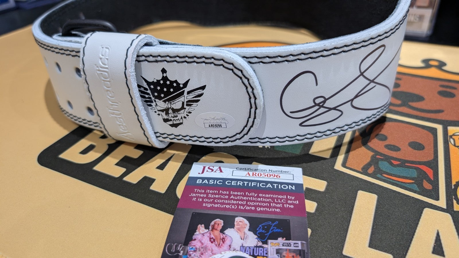 Cody Rhodes Signed Weightlifting Belt WWE With JSA COA - American Nightmare