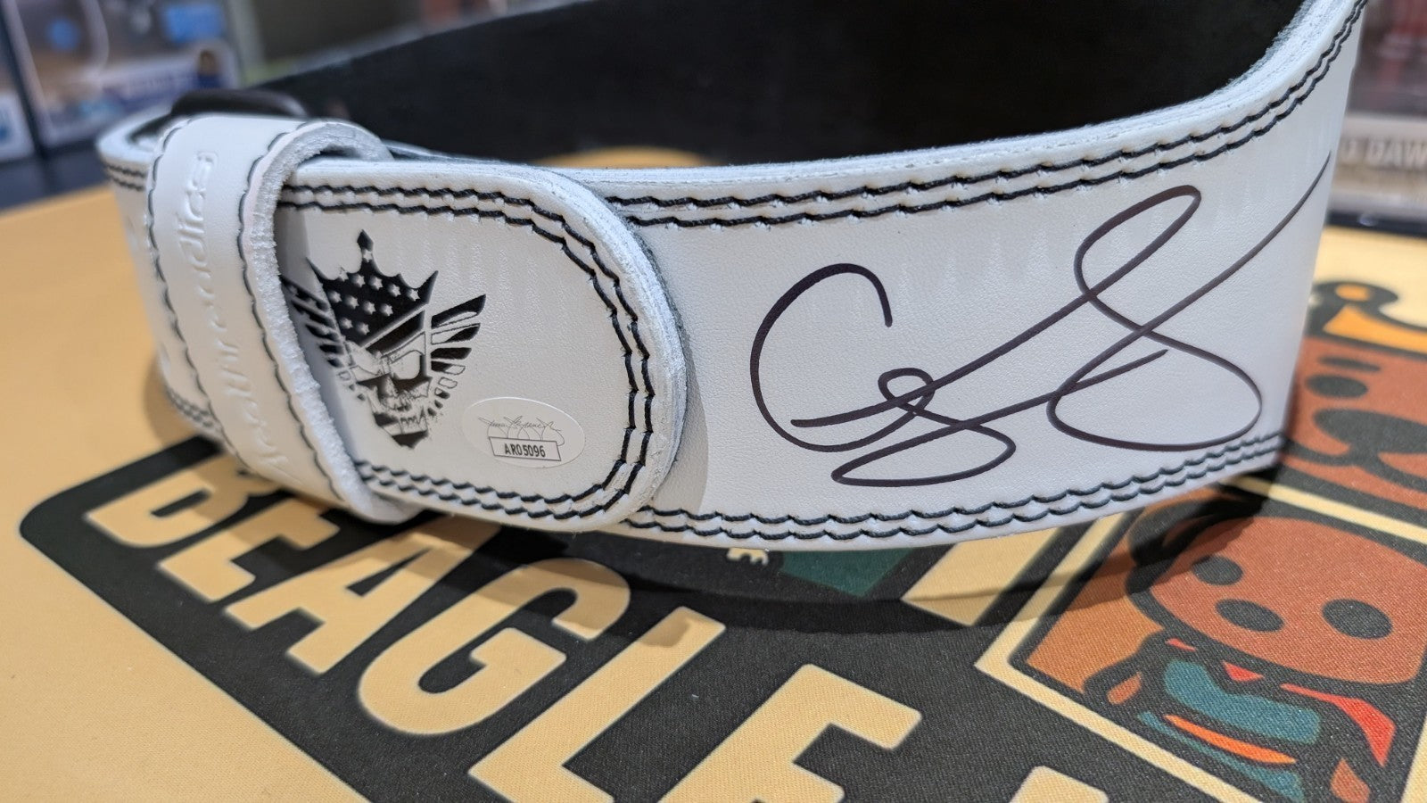 Cody Rhodes Signed Weightlifting Belt WWE With JSA COA - American Nightmare