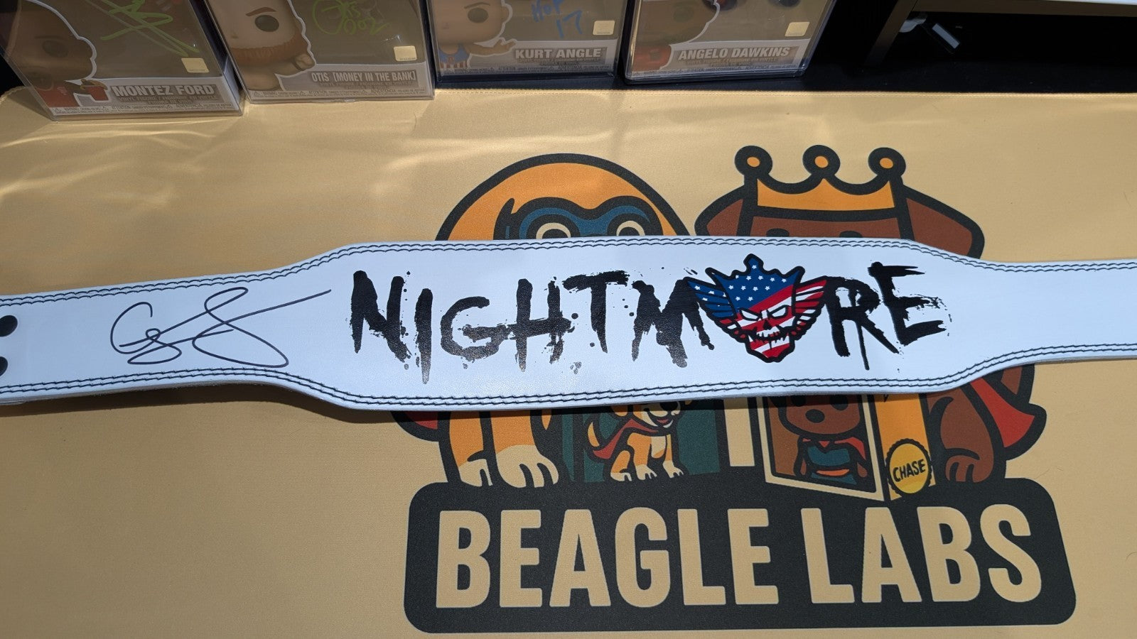 Cody Rhodes Signed Weightlifting Belt WWE With JSA COA - American Nightmare