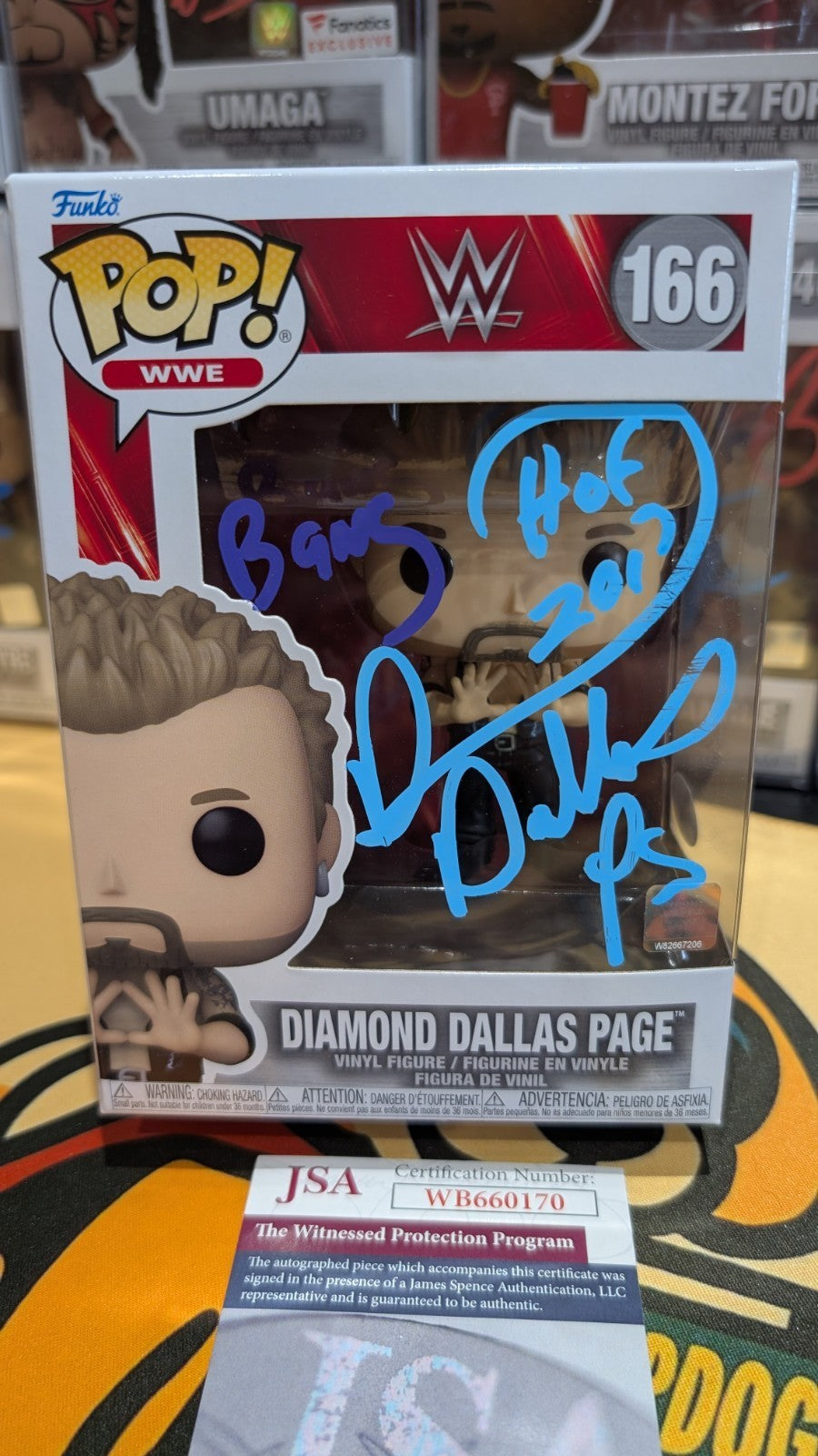 DDP Diamond Dallas Page Autographed signed Inscribed WWE Wrestling Funko JSA COA