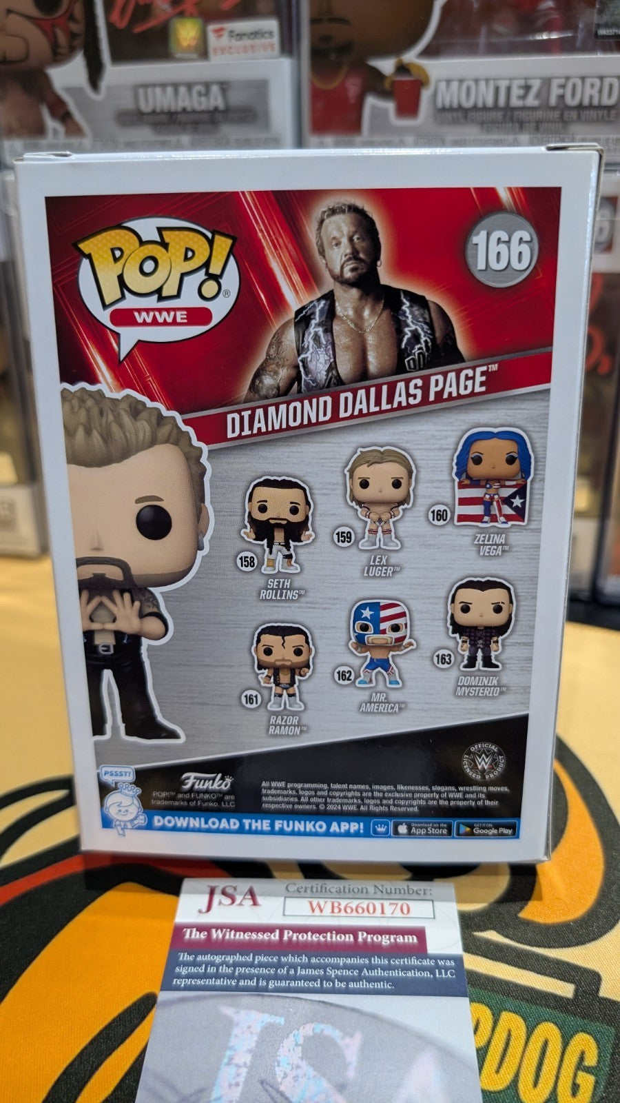 DDP Diamond Dallas Page Autographed signed Inscribed WWE Wrestling Funko JSA COA