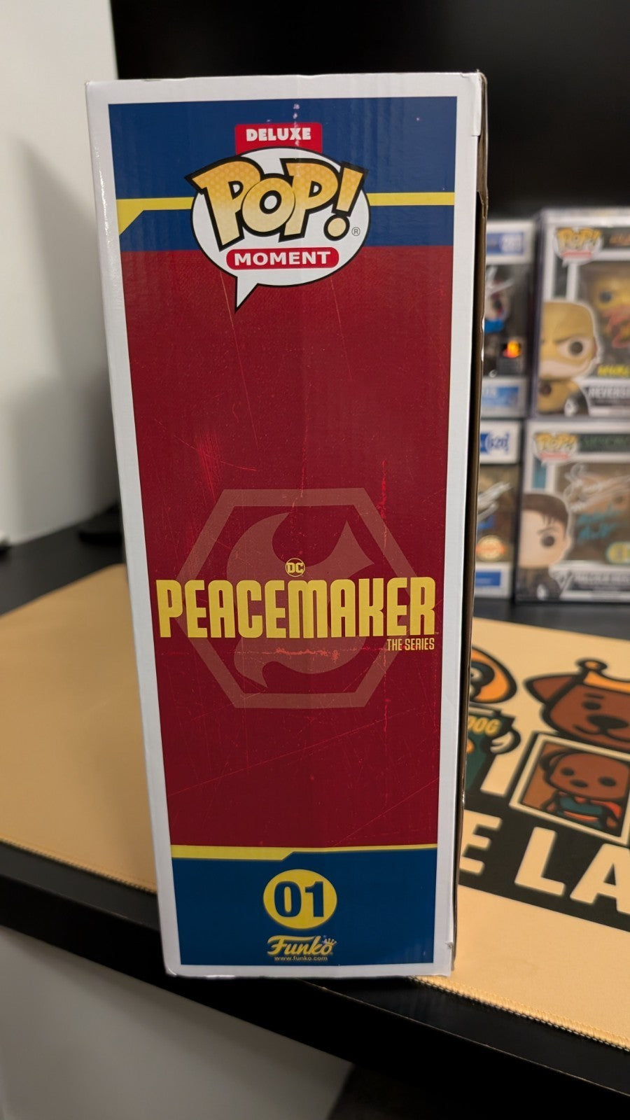 Signed Peacemaker Introduction Funko Pop Vigilante John Cena Freddie Stroma COA