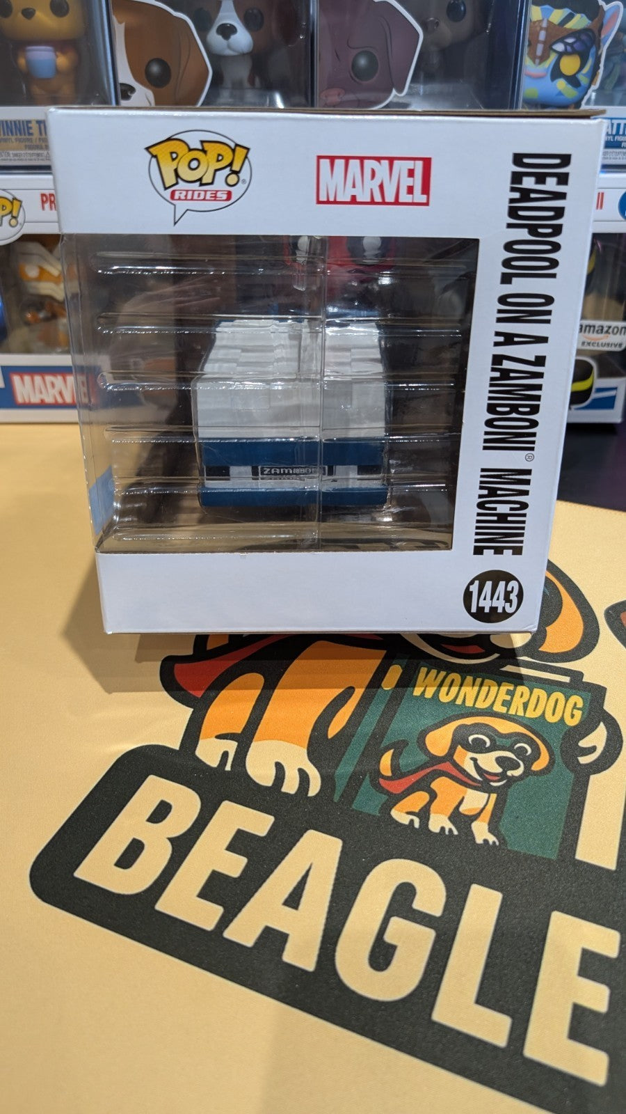 FUNKO POP! Marvel Studios Deadpool On A Zamboni Machine #1443 Con Exclusive