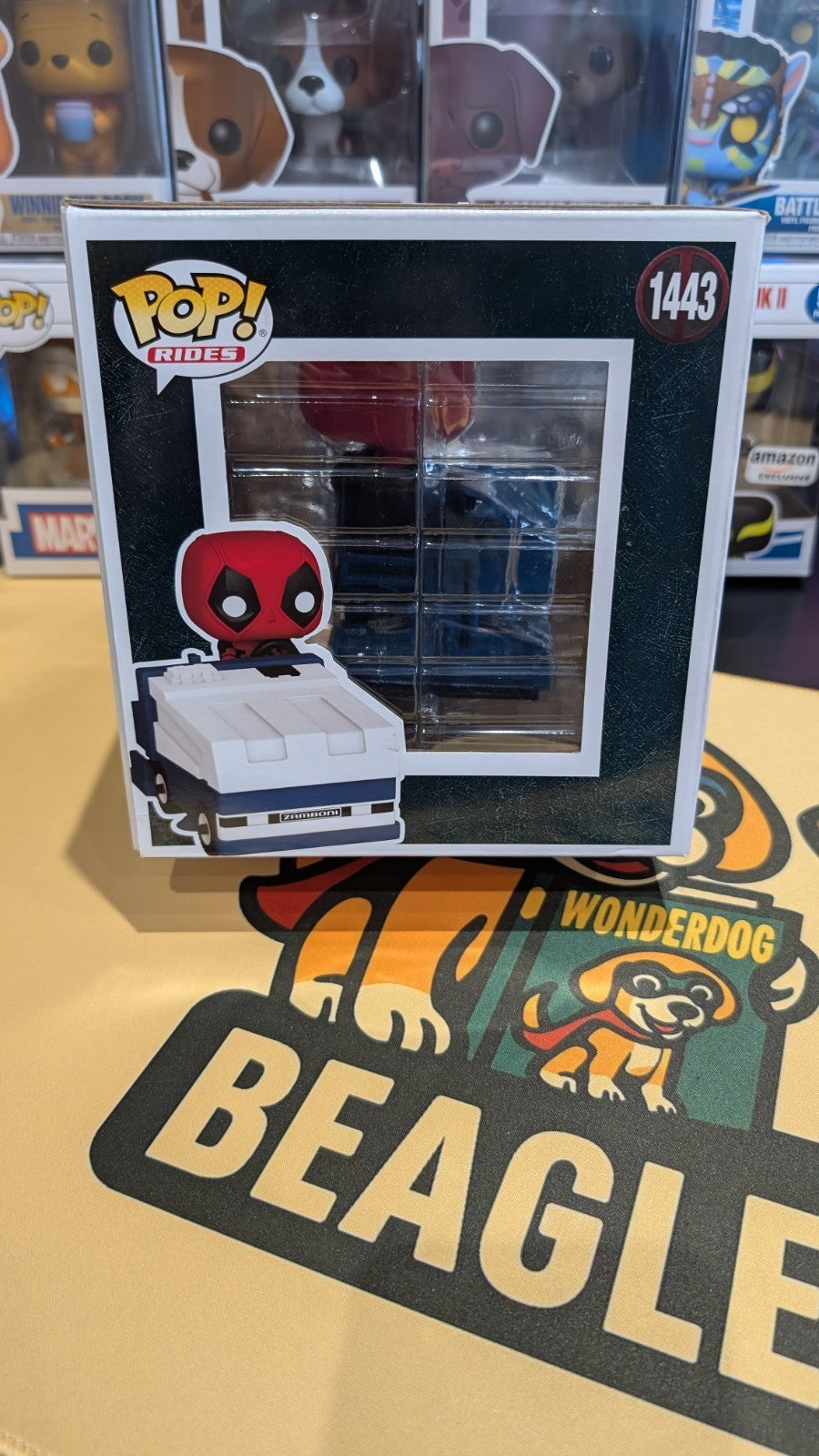 FUNKO POP! Marvel Studios Deadpool On A Zamboni Machine #1443 Con Exclusive