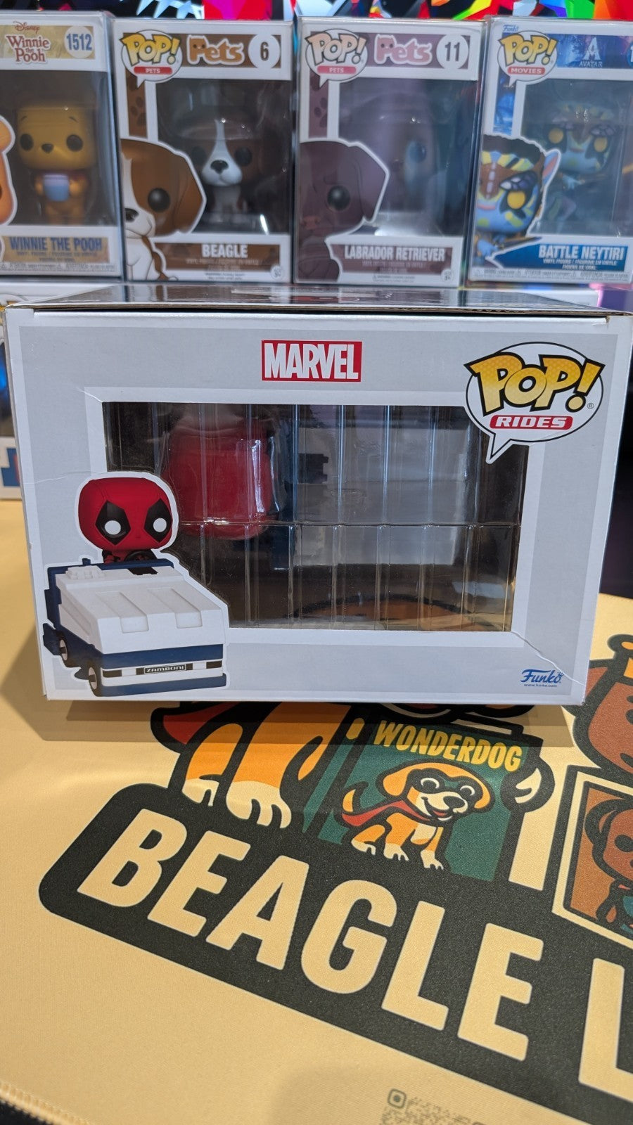 FUNKO POP! Marvel Studios Deadpool On A Zamboni Machine #1443 Con Exclusive