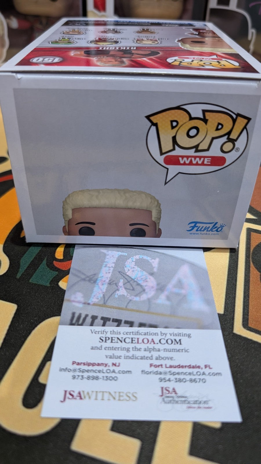 Rikishi AUTOGRAPHED SIGNED Funko Pop WWE JSA Witnessed COA W/ Inscription