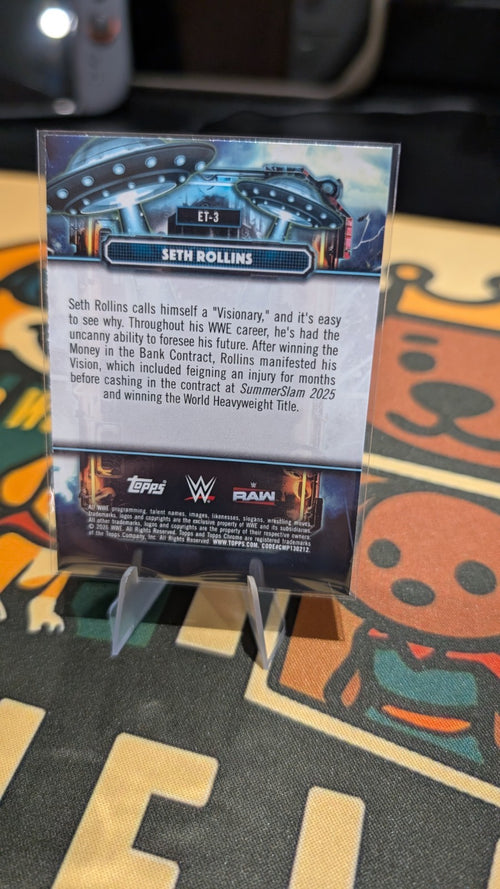 2026 Topps Chrome Cosmic WWE Wrestling #ET3 Seth Rollins Extraterrestrial Talent