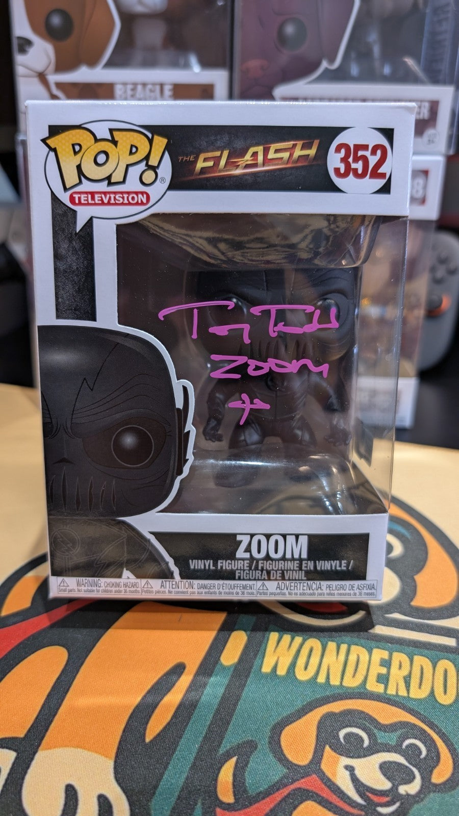 Tony Todd Signed The Flash Zoom 352 Funko Autograph OC Celebrity Marketing COA