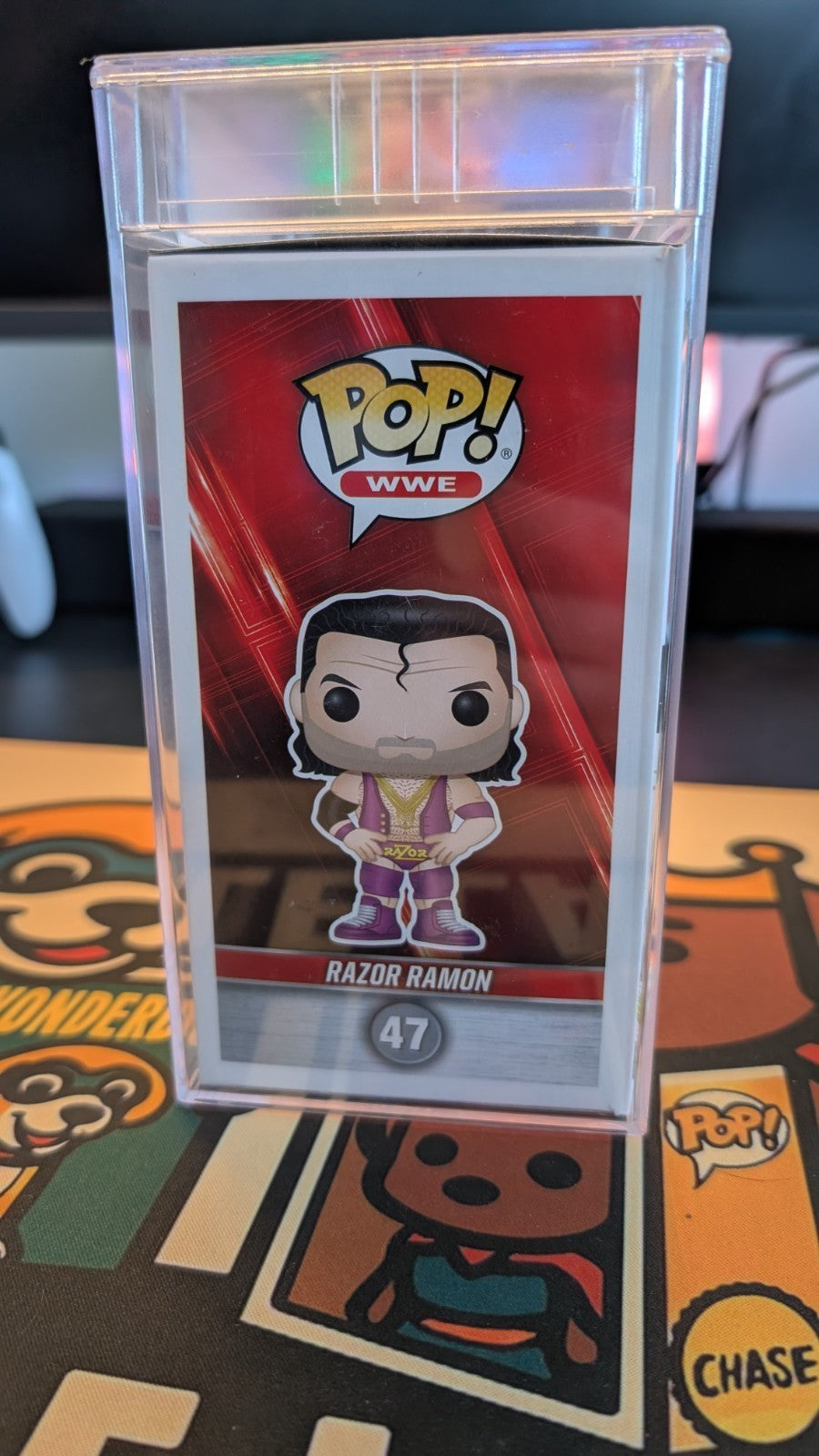 Funko Pop! WWE Razor Ramon #47 Signed with PSA COA and Encapsulation