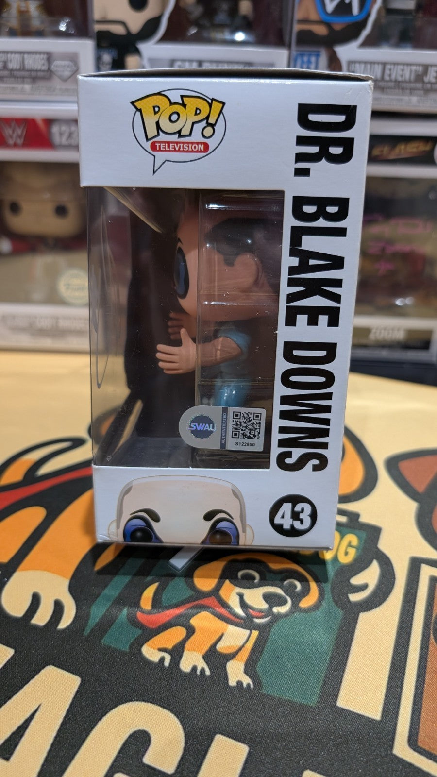 Funko Pop! #43 Dr. Blake Downs Clown Autograph Signed Rob Corddry SWAU COA