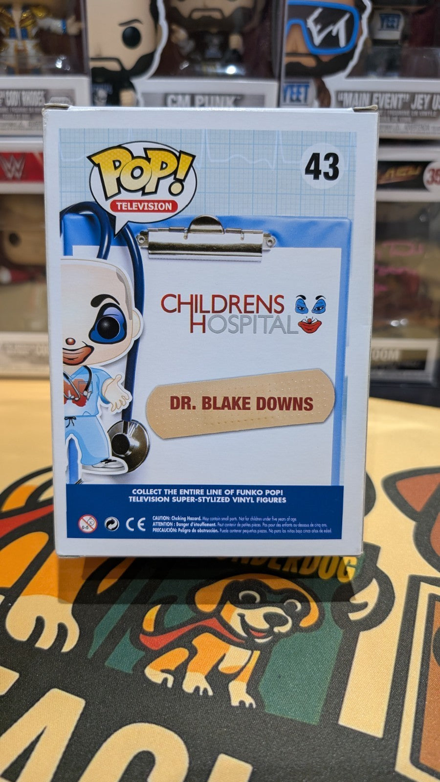 Funko Pop! #43 Dr. Blake Downs Clown Autograph Signed Rob Corddry SWAU COA