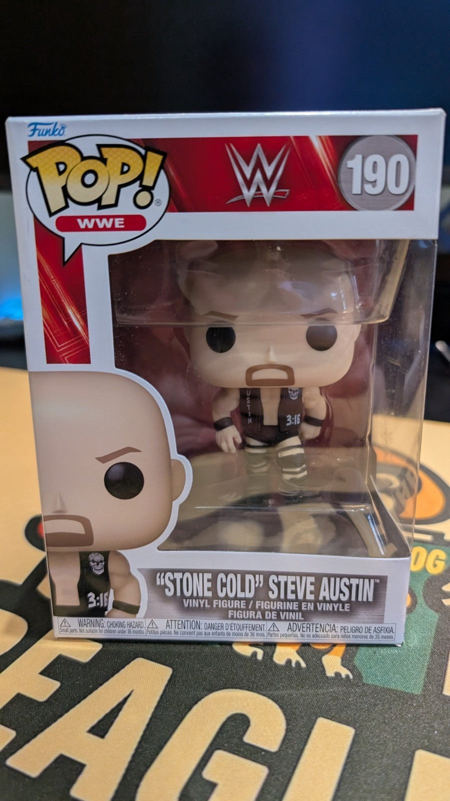Funko Pop WWE “Stone Cold” Steve Austin #190