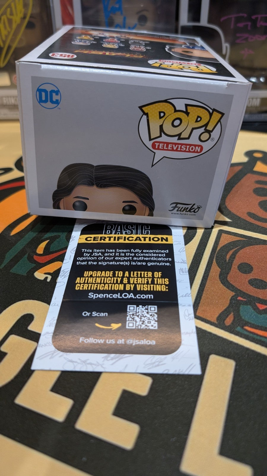 Funko POP!  The Flash Cisco Ramon #853 Signed By Carlos Valdes With JSA COA
