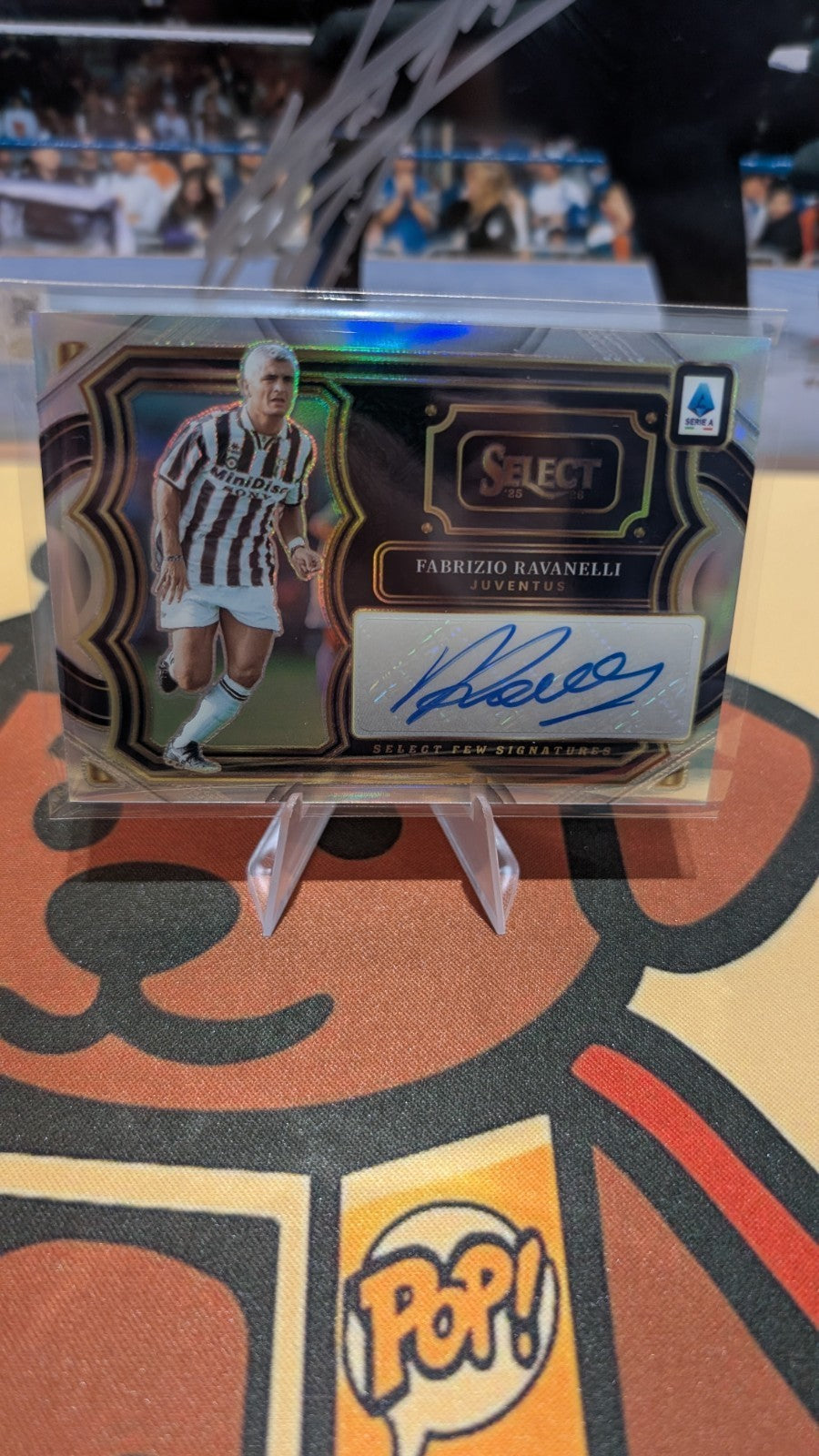 2025-26 Select Serie A Fabrizio Ravanelli Auto Prizm Signatures Juventus Italy