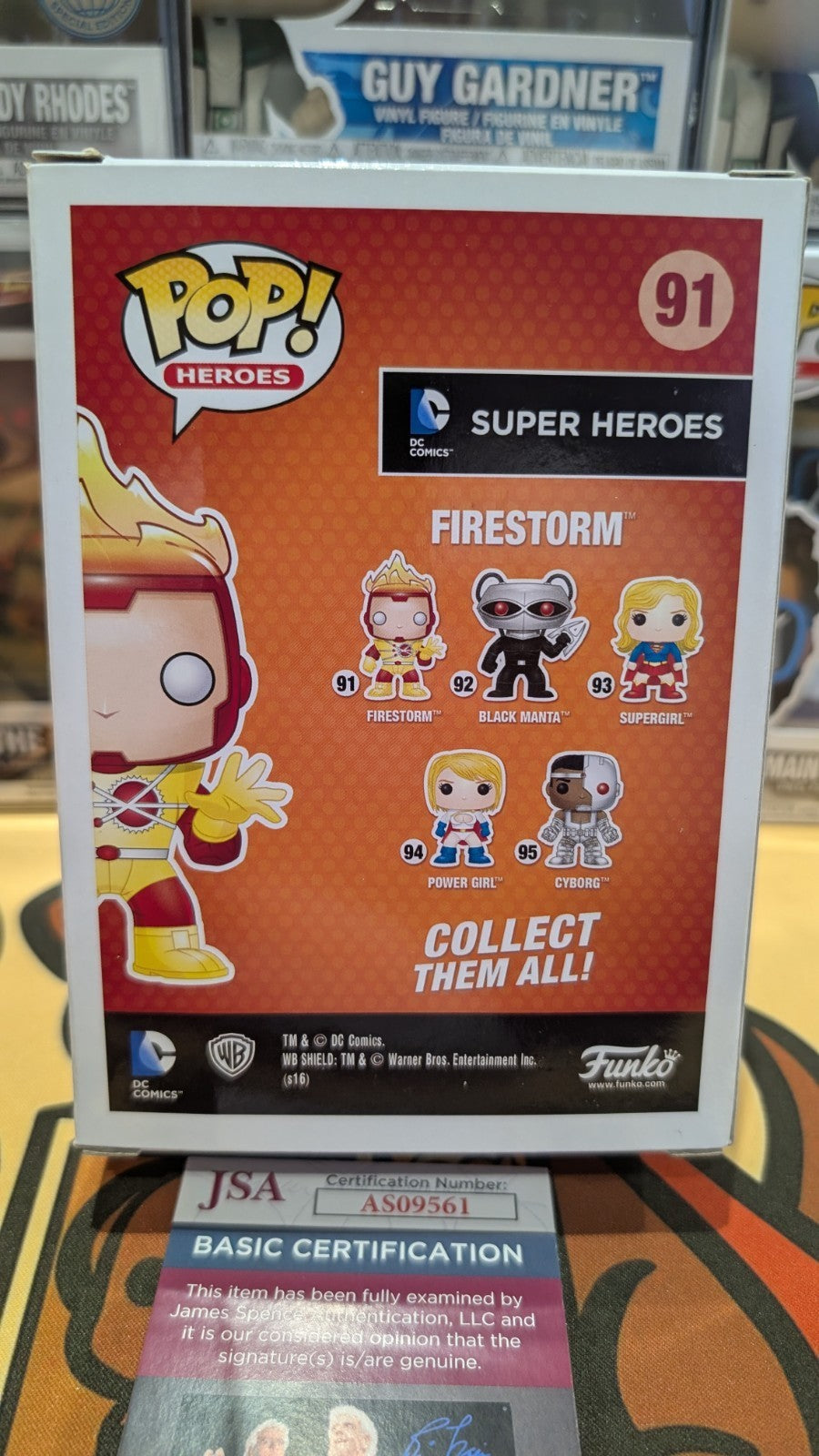 ROBBIE AMELL SIGNED FIRESTORM DC COMICS THE FLASH  ARROW FUNKO POP - JSA COA