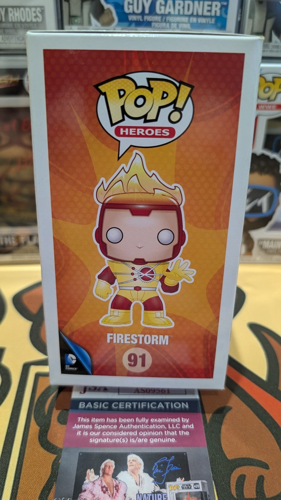 ROBBIE AMELL SIGNED FIRESTORM DC COMICS THE FLASH  ARROW FUNKO POP - JSA COA