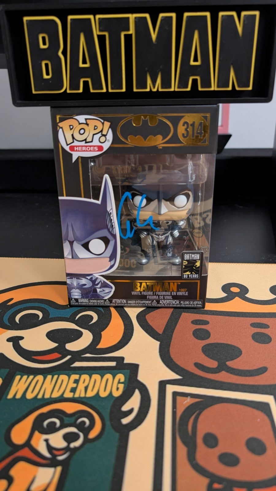 George Clooney Signed Batman 1997 Funko Pop! 314 Autograph Beckett Marvel DC