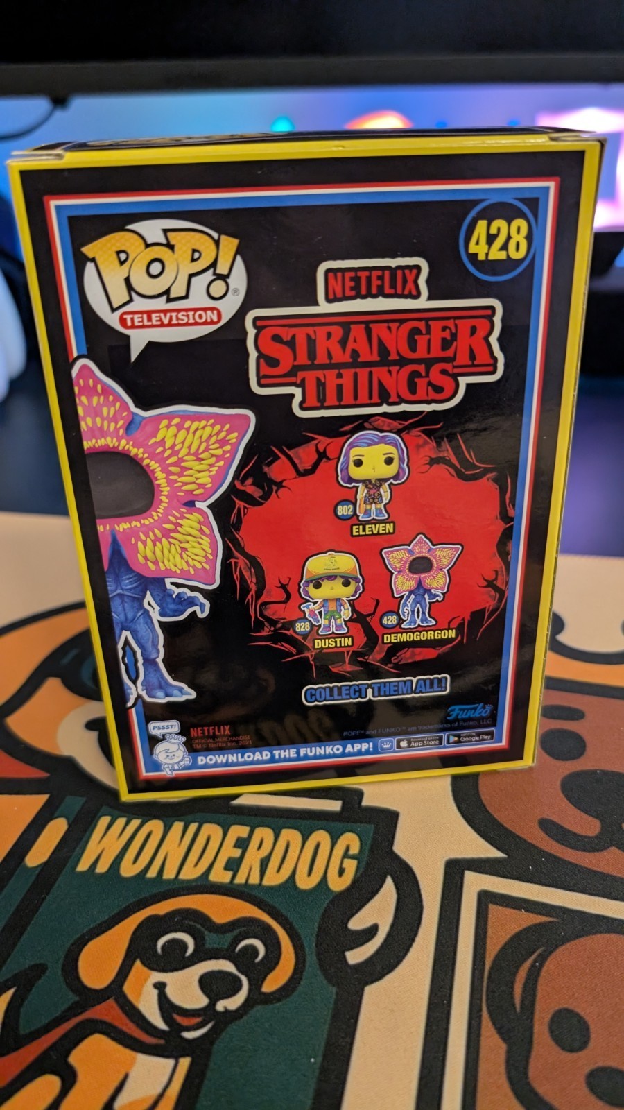 Funko Pop! Stranger Things: Demogorgon 428 Signed Dorian Kingi Beckett COA