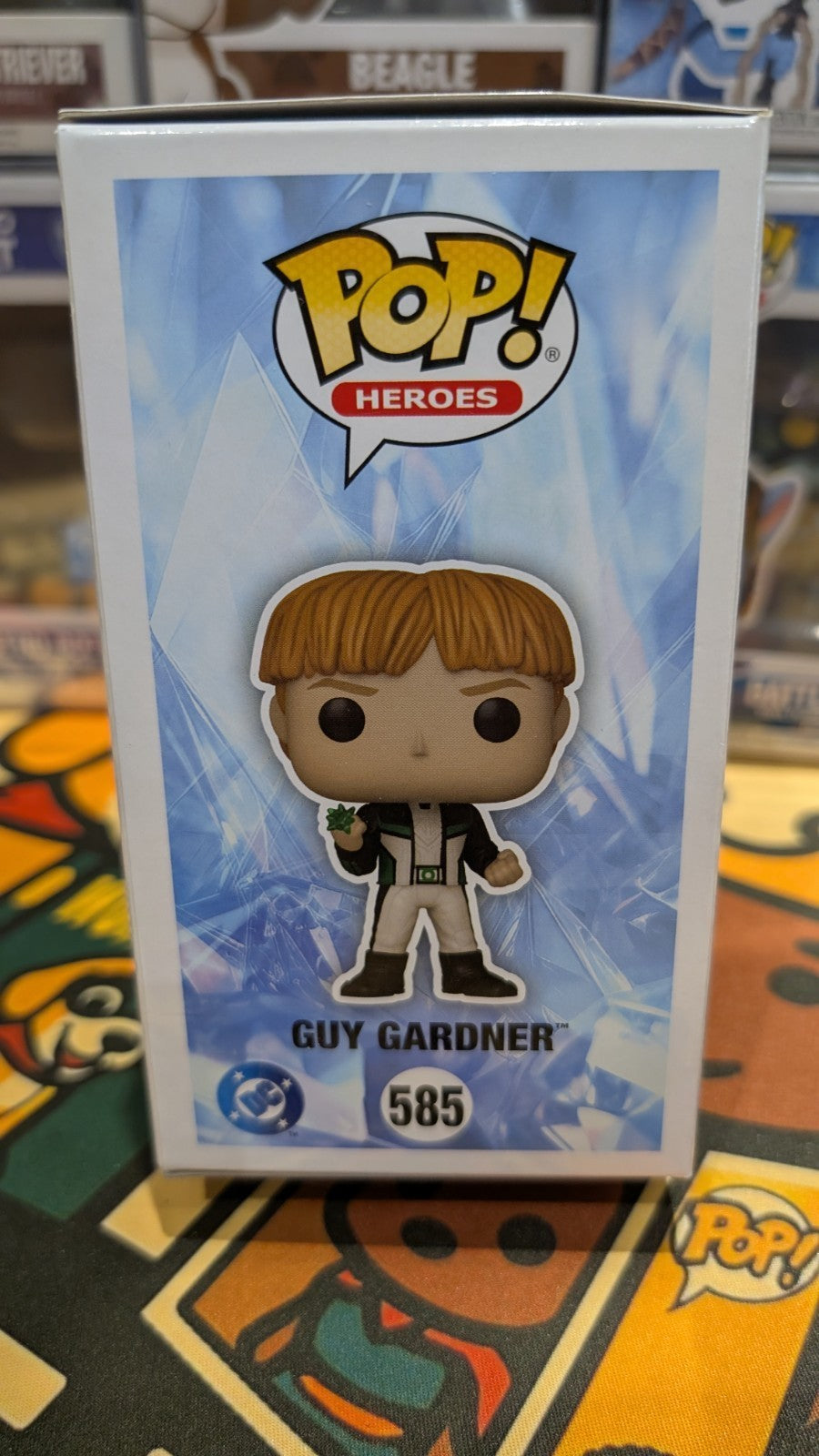 DC Superman Guy Gardner #585 Signed By Nathan Fillion Funko Pop Beckett SWAU COA