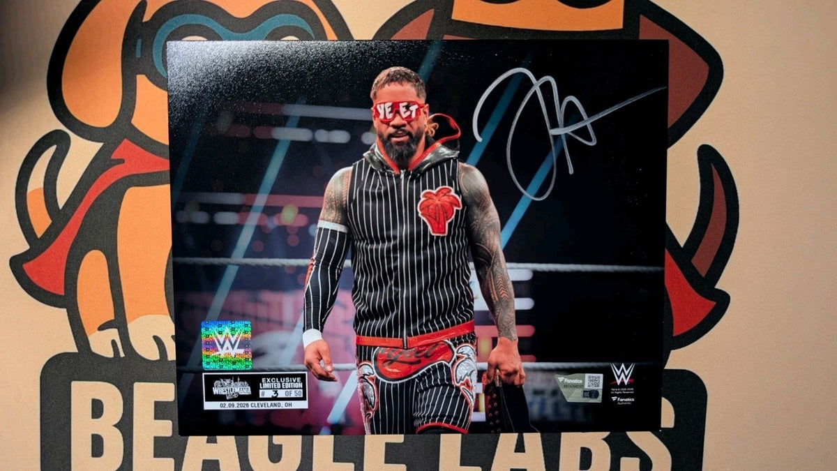 Jey Uso Signed Photo 8x10 WWE Wrestling Champion Fanatics Authentic RAW YEET