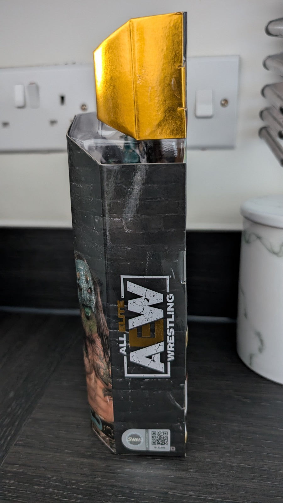 AEW Unrivaled Series 5 Luchasaurus Figure Signed Wrestling Figure SWAU COA WWE
