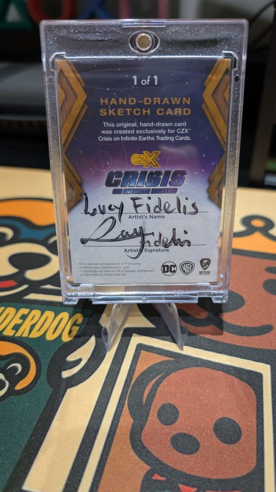 CZX Crisis on Infinite Earths Sketch Card 1/1 Lucy Fidelis Supergirl Querl Dox