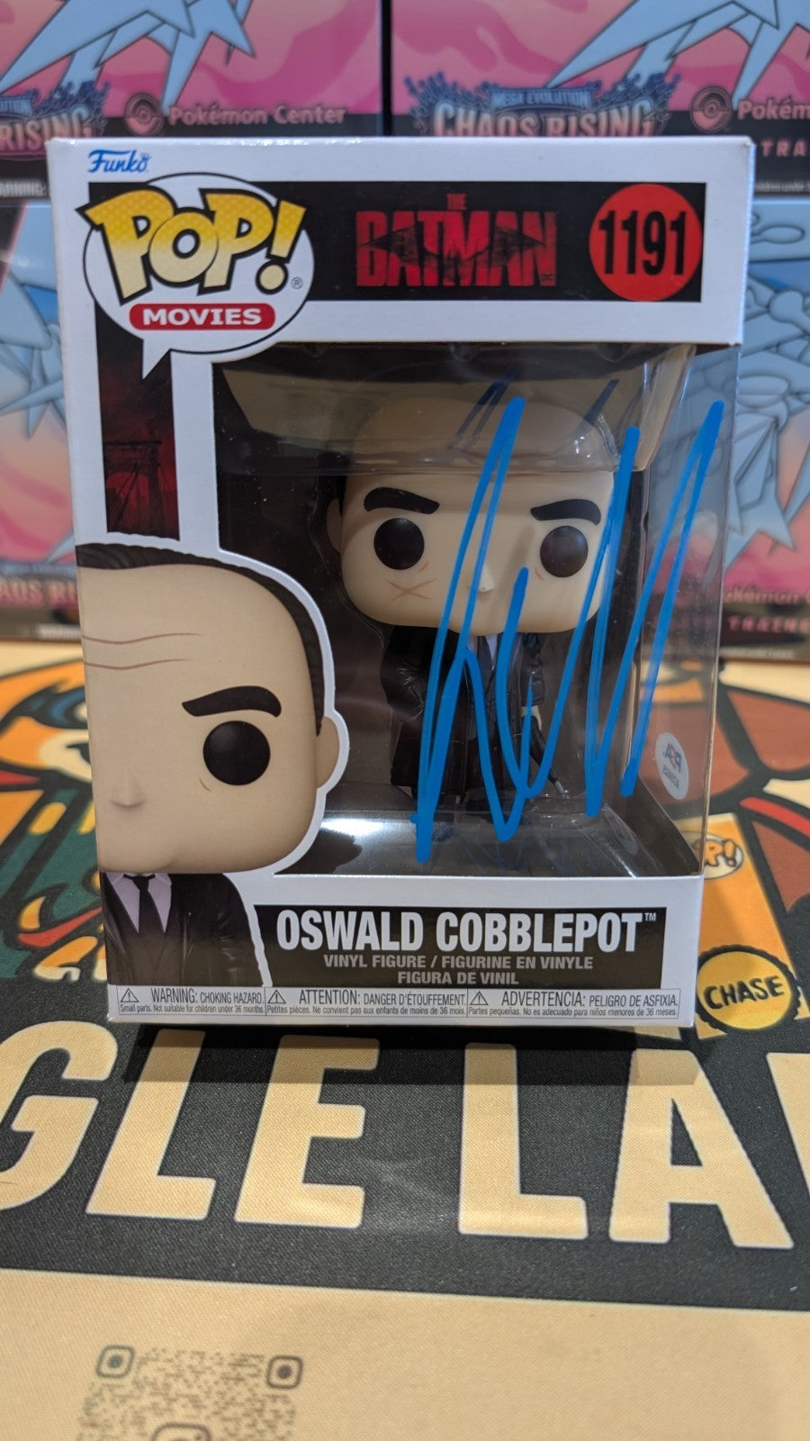 Colin Farrell Signed Oswald Cobblepot/Penguin 1191 The Batman Funko Pop PSA COA