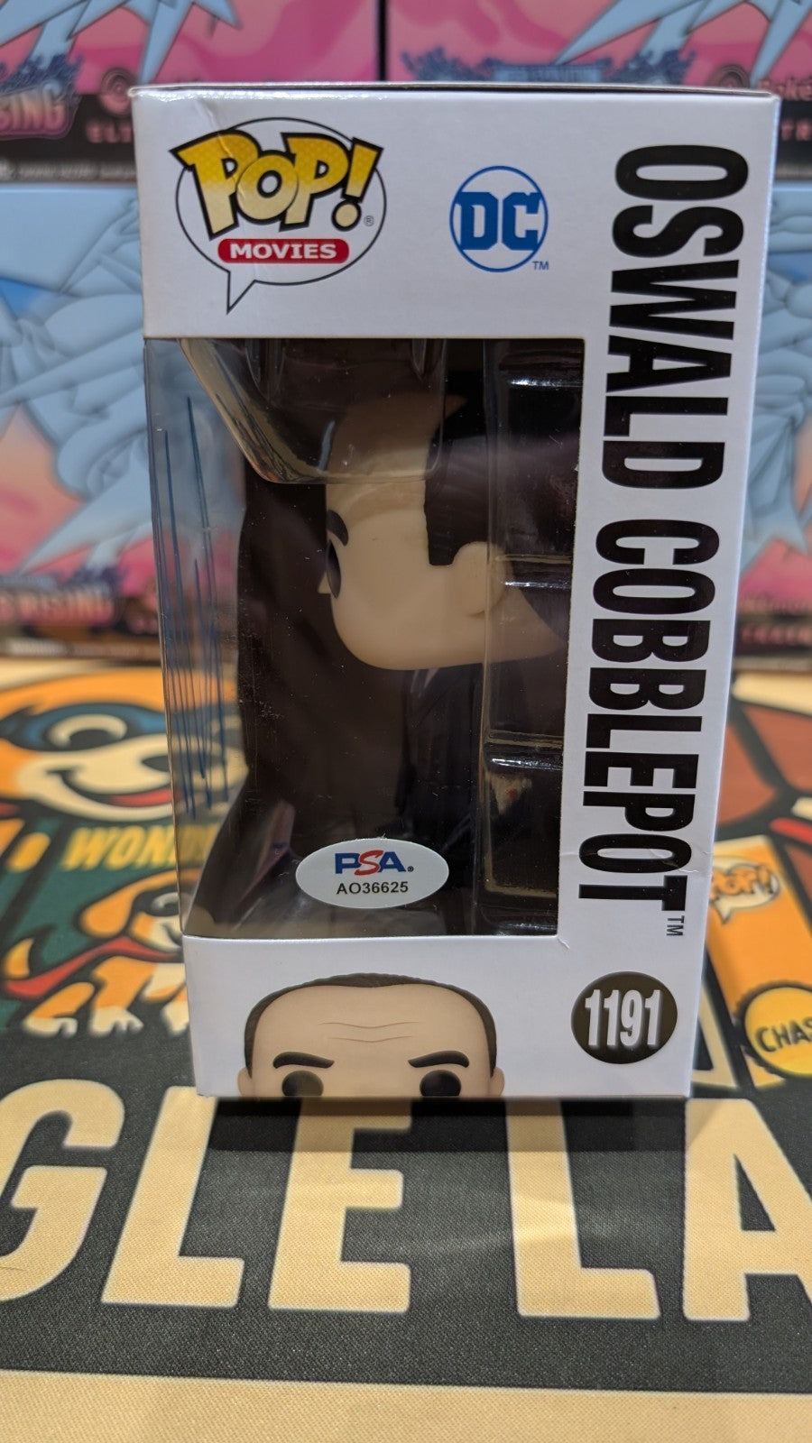 Colin Farrell Signed Oswald Cobblepot/Penguin 1191 The Batman Funko Pop PSA COA