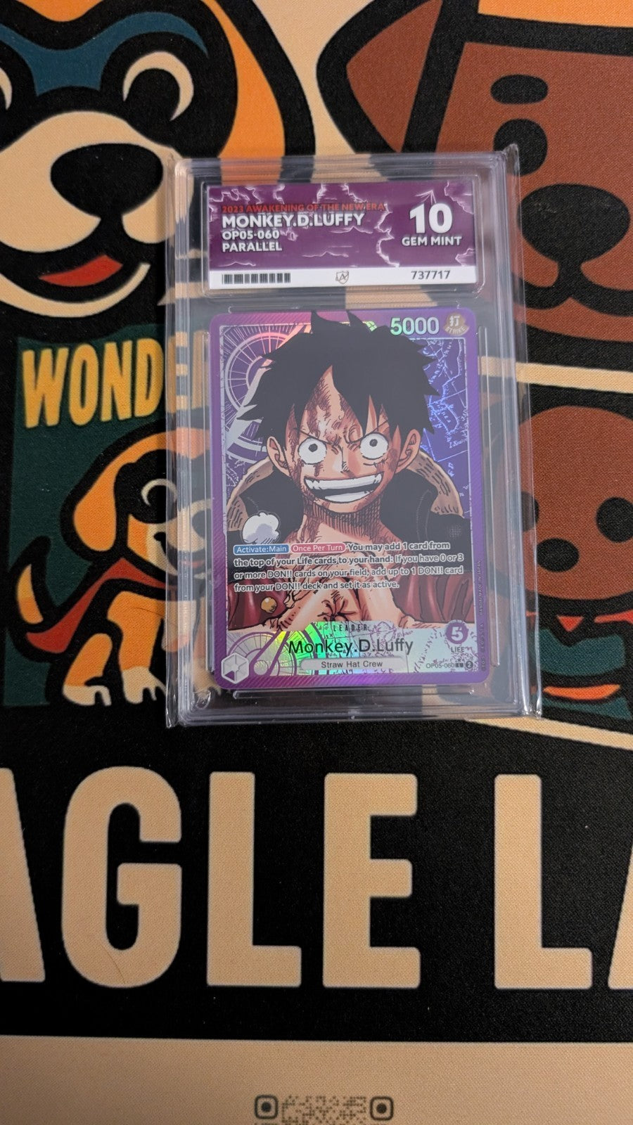 Monkey D Luffy OP05-060 Parallel Alt Art Leader - ACE 10 Gem Mint One Piece