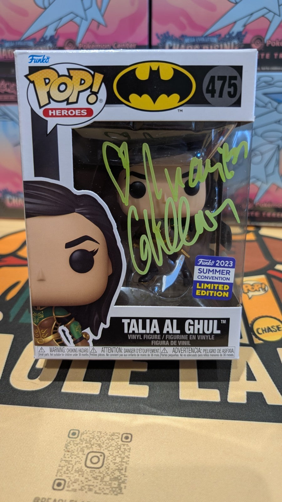 Marion Cotillard SIGNED Talia Al Ghul Funko Pop! #475 Batman  SWAU & ACOA