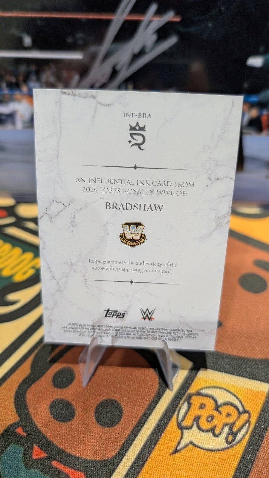 2025 Topps WWE Royalty #INF-BRA Bradshaw JBL Gold Influential Ink Autograph /99
