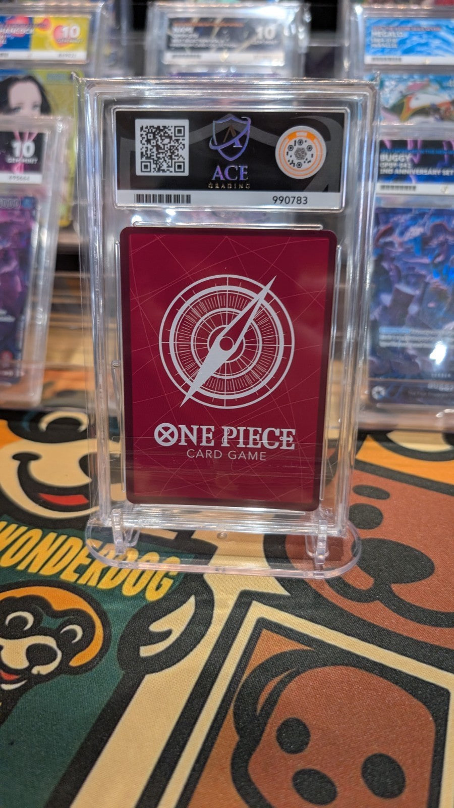 Monkey D Luffy St29-001 Leader English Ace 10 Graded Perfect Subgrades