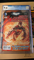 DC ACTION COMICS SUPERMAN COVER #11 THE NEW 52 - CGC Graded  9.6
