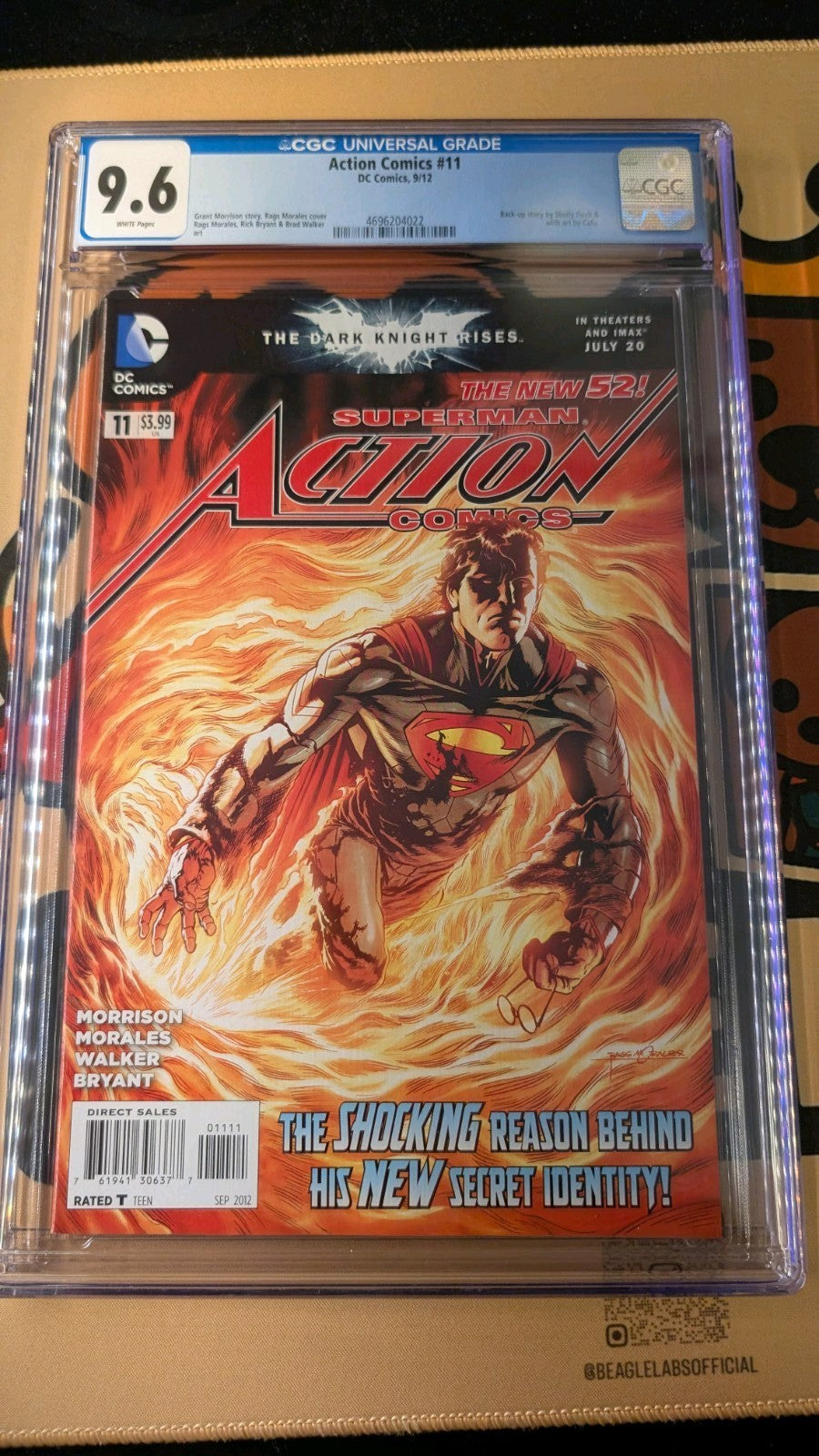 DC ACTION COMICS SUPERMAN COVER #11 THE NEW 52 - CGC Graded  9.6