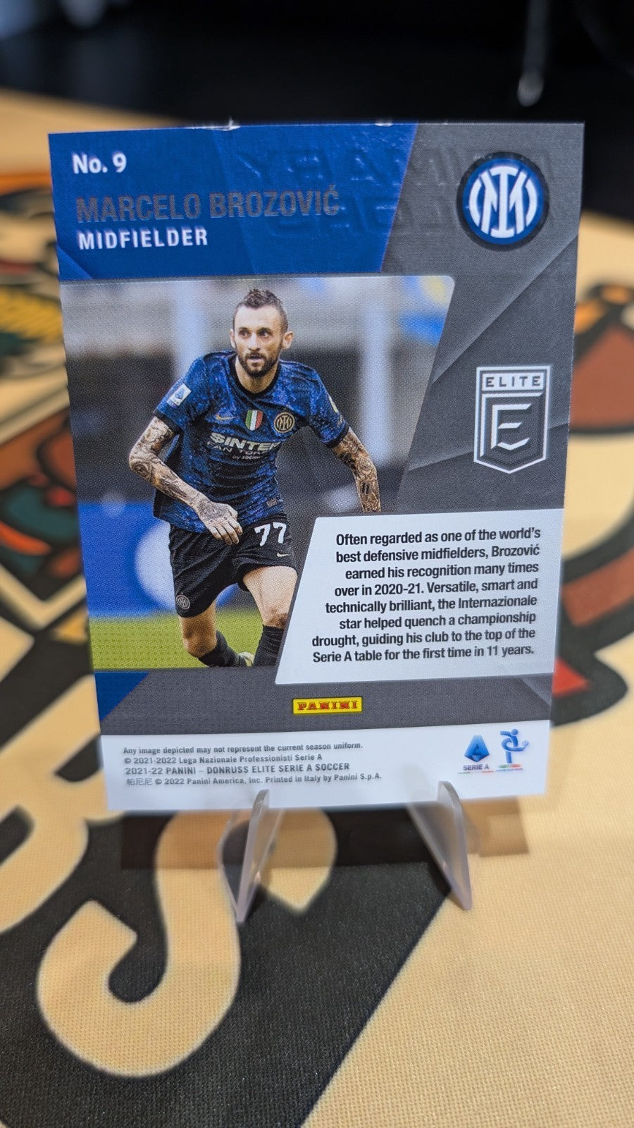 Panini Elite Donruss 2021-22 Serie A #9 Marcelo Brozovic Primary Colors