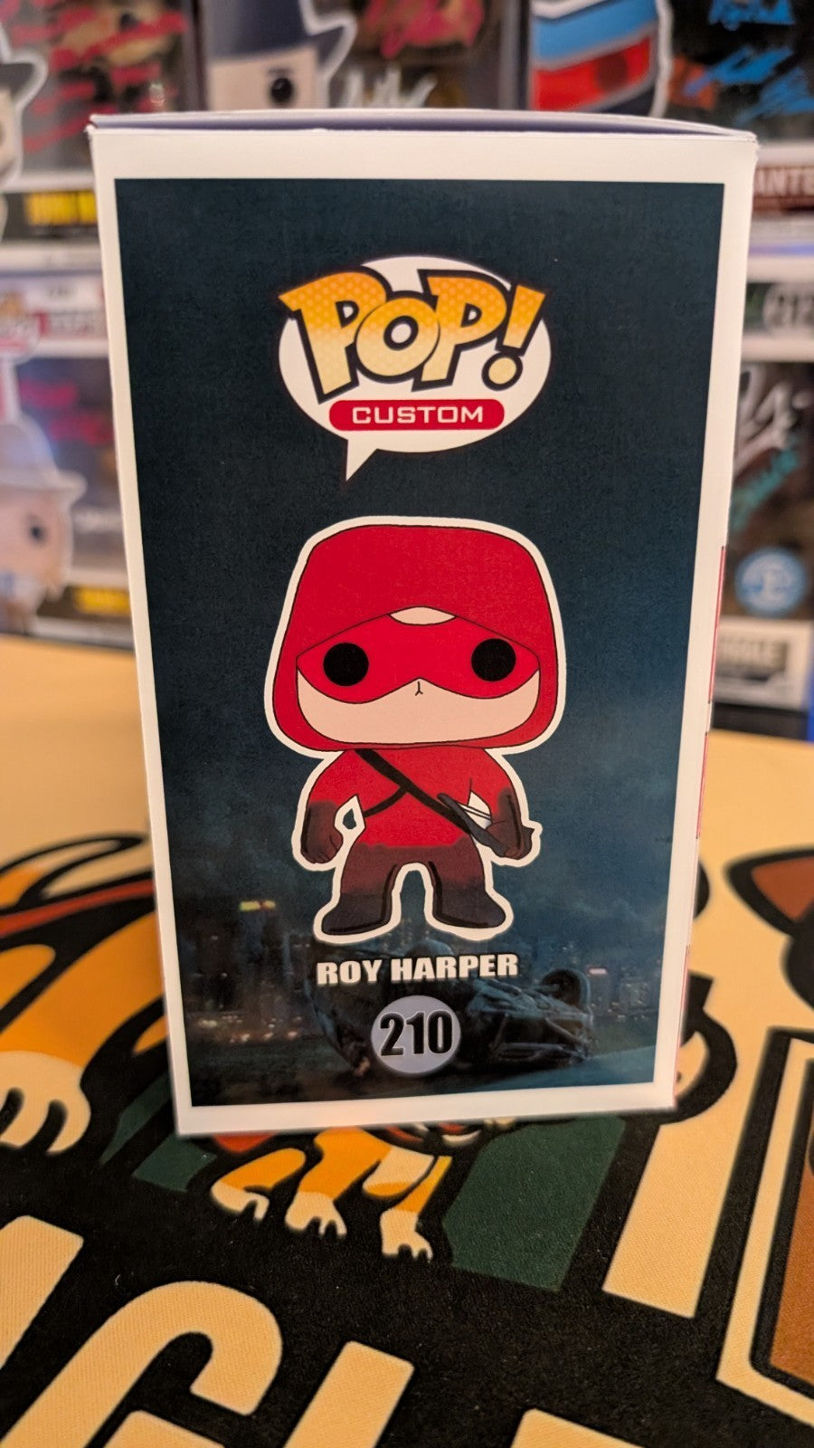 DC Custom Funko Pop Signed Colton Haynes with SWAU COA Arrow Roy Harper /Arsenal