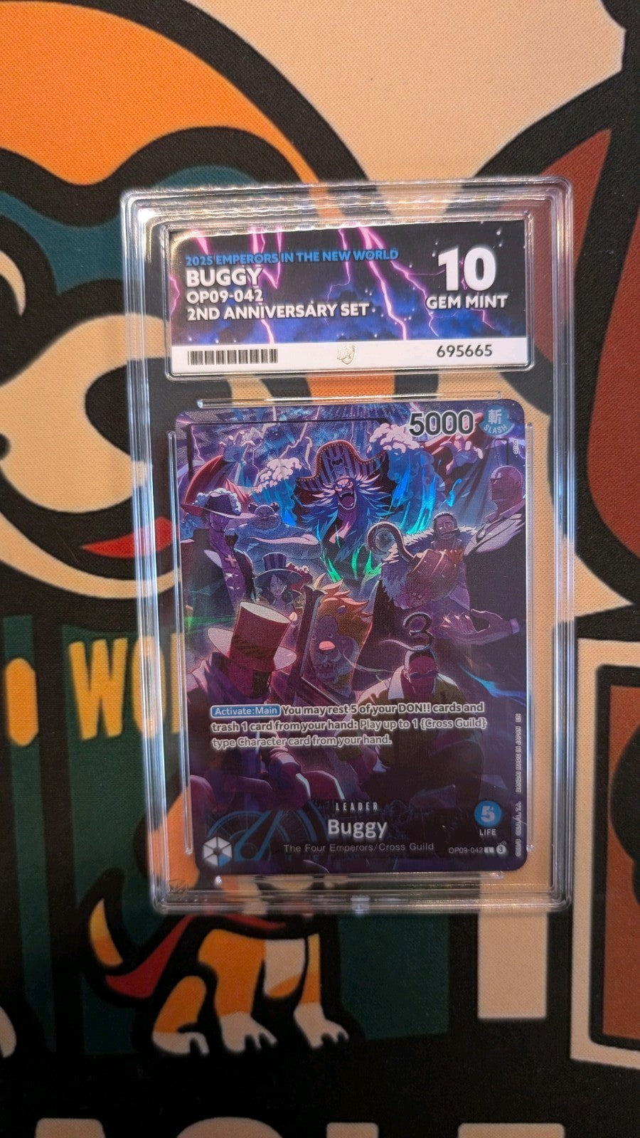 One Piece TCG - Buggy OP09-042 2nd Anniversary Set - ACE 10