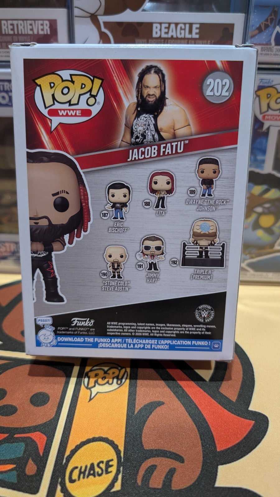 Jacob Fatu WWE #202 Fanatics Exclusive Funko Pop! Signed - *Slight Damage*