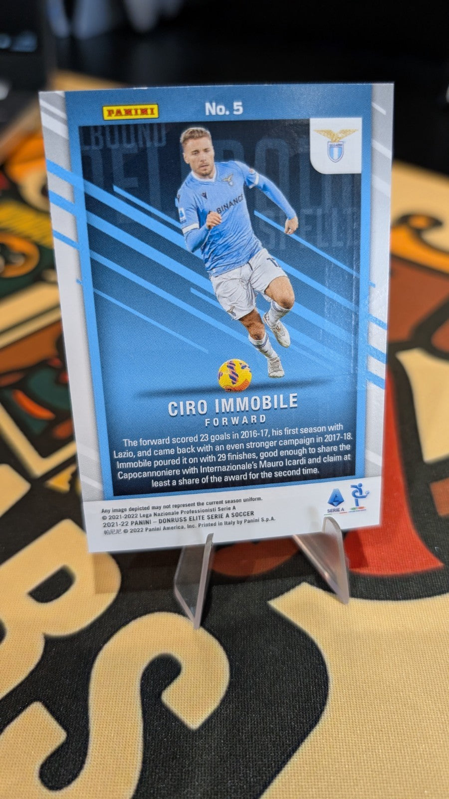 2021-22 Panini Donruss Elite Serie A Lazio Spellbound Ciro Immobile