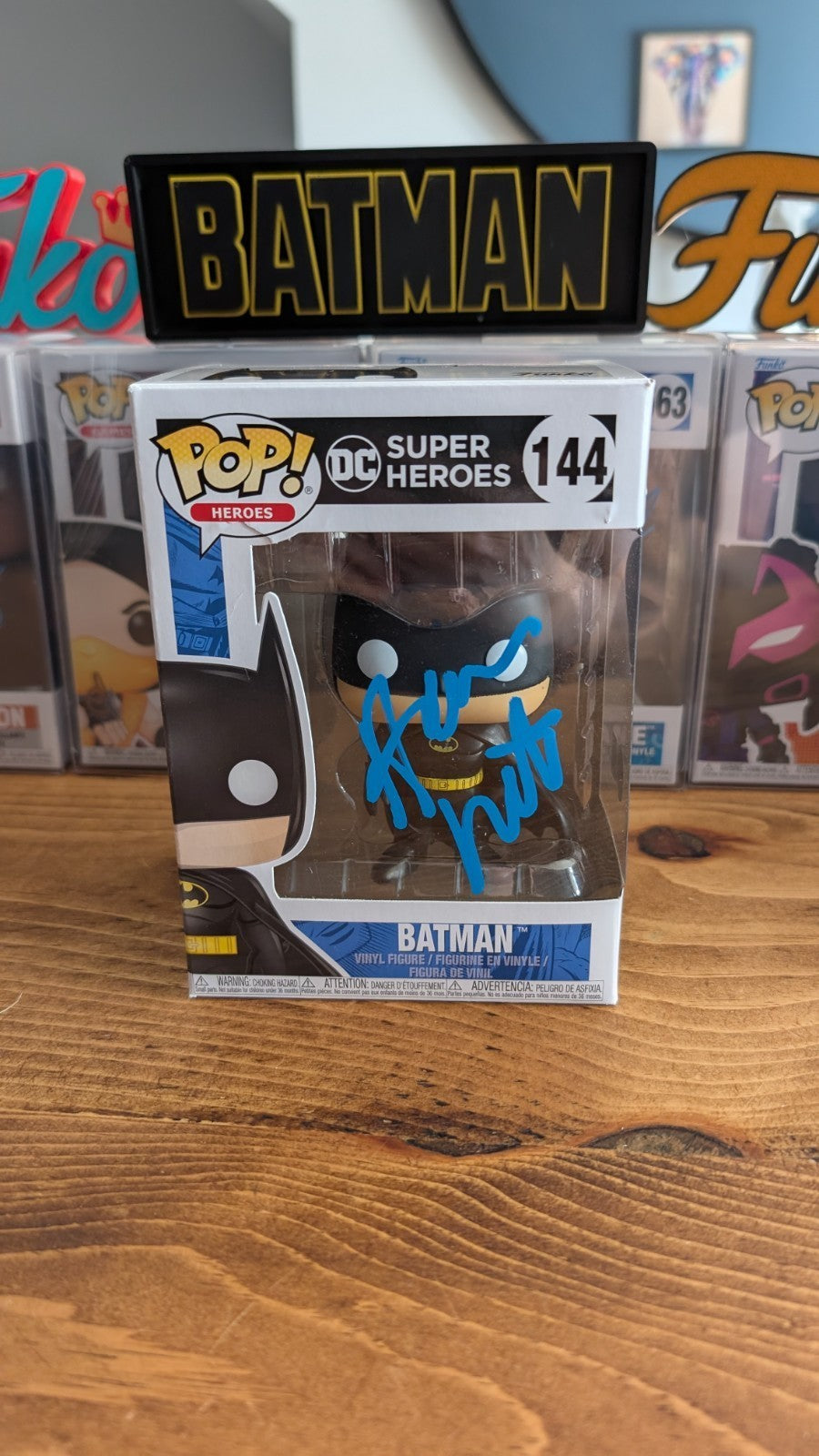 Hamish Linklater Signed Batman Caped Crusader Funko Pop #144 Beckett COA