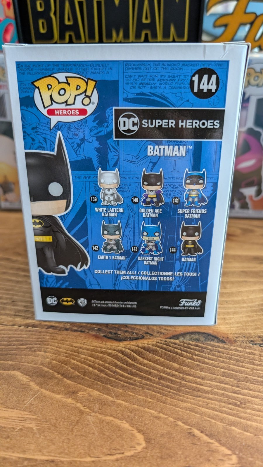 Hamish Linklater Signed Batman Caped Crusader Funko Pop #144 Beckett COA