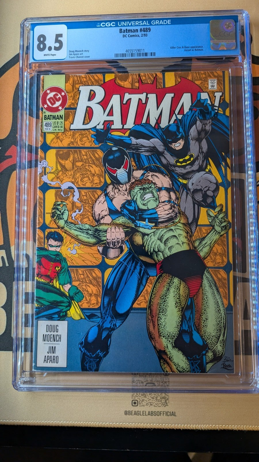 BATMAN #489 CGC DC Comics 8.5 Bane Azrael Killer Croc Batman  Bane