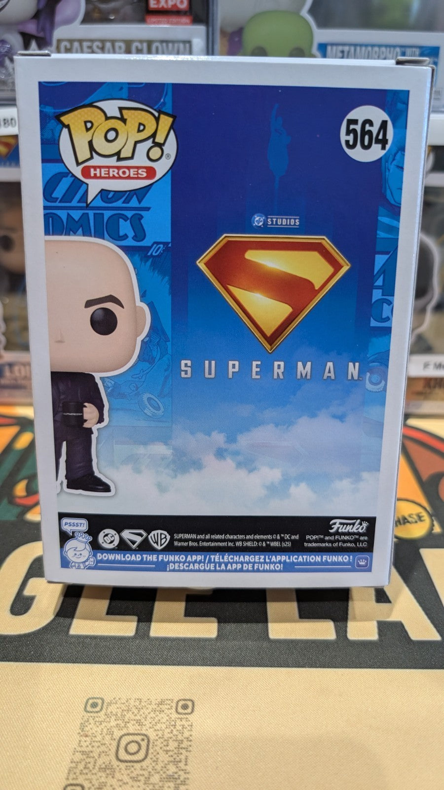 Funko Pop! DC Superman Lex Luthor 564 Signed Nicholas Hoult with Beckett COA